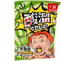 Кислая и освежающая карамель Ya You Sour Candy - со вкусом Яблока