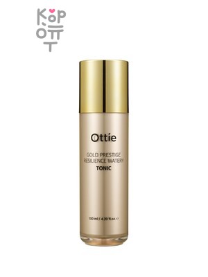 Ottie "Gold Prestige Resilience" — Увлажняющий тонер для упругости кожи с гиалуроновой кислотой и коэнзимом Q10 130 мл