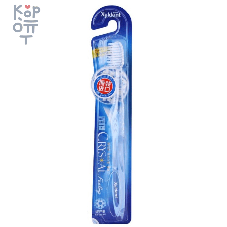 Mukunghwa White Crystal - Зубная щётка со сверхтонкими концами щетинок разной длины с анионами, средней жесткости, купить с доставкой на дом фото 1 — Корейские товары для всей семьи(КорОпт)