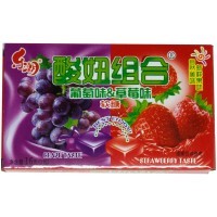 Конфеты GuangDong Фруктовое ассорти, Виноград и Клубника