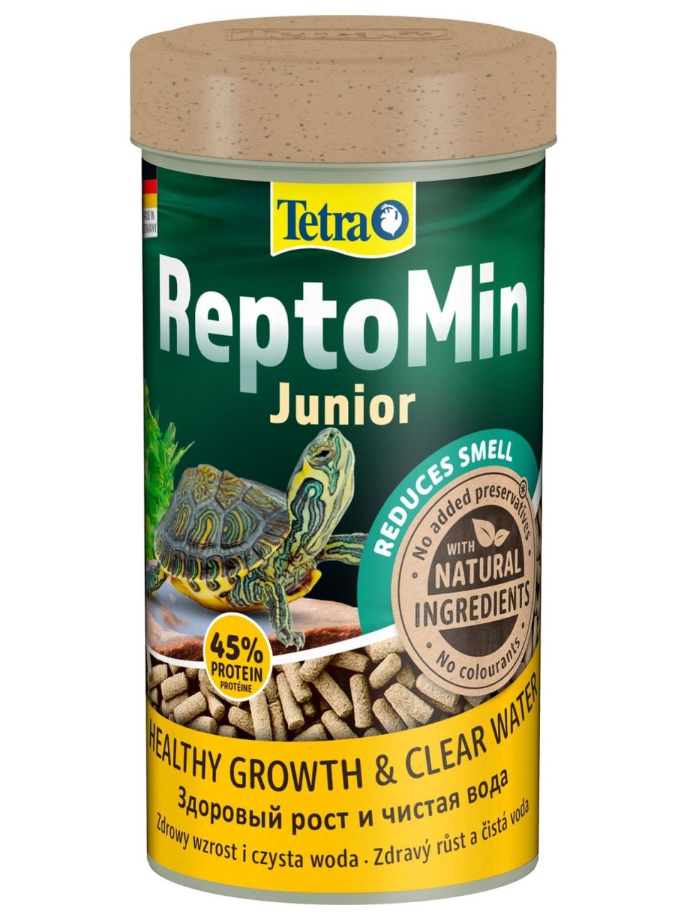 Tetra ReptoMin Junior — Корм для молодых водных черепах в виде палочек 250 мл