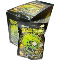 Кислая леденцовая карамель Shuner Candy - Жутко кислые конфеты Взрывной череп, со вкусом Голубики