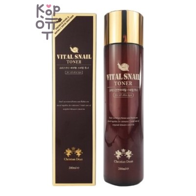 Christian Dean Vital Snail Women’s Toner - Тоник с муцином улитки, 210 мл