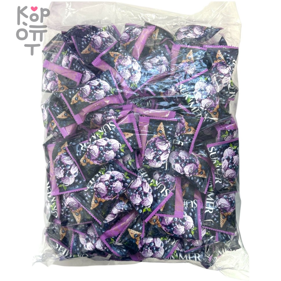 Мармелад Summer Ice Cream - мороженное со вкусом Голубики, 2,5кг, купить с доставкой на дом фото 1 &mdash; Корейские товары для всей семьи(КорОпт)