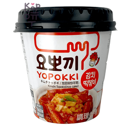 Yopokki Cup Topokki Korean Cake - Рисовые клецки, с соусом кимчи, 115 г