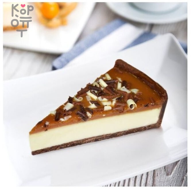 Prestige Карамельный  - Сырный торт 1370гр. (12 порций) , купить с доставкой на дом фото 1 &mdash; Корейские товары для всей семьи(КорОпт)