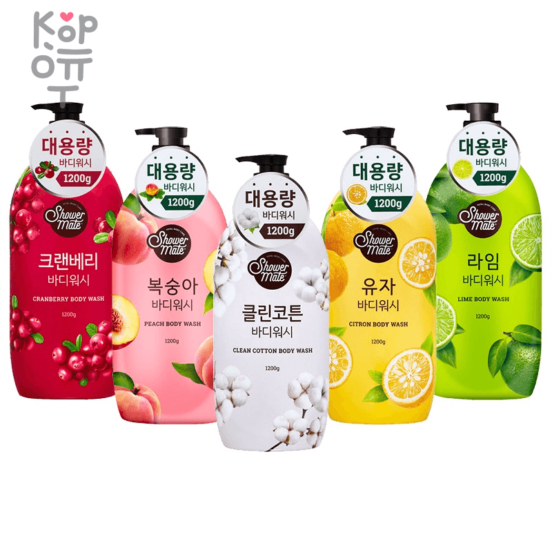 Shower Mate Shower Wash - Парфюмированный гель для душа 1200мл., купить с доставкой на дом фото 1 — Корейские товары для всей семьи(КорОпт)