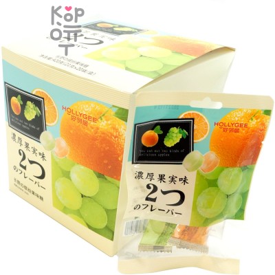 Карамель Hollygee Fruit Flavor со вкусом Винограда и Апельсина
