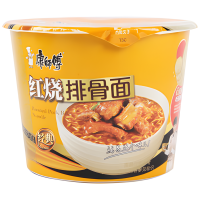 Лапша быстрого приготовления Kang Shi Fu Roasted Pork Ribs Noodle со вкусом свиных ребрышек, 108гр.