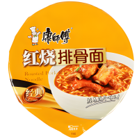 Лапша быстрого приготовления Kang Shi Fu Roasted Pork Ribs Noodle со вкусом свиных ребрышек, 108гр.
