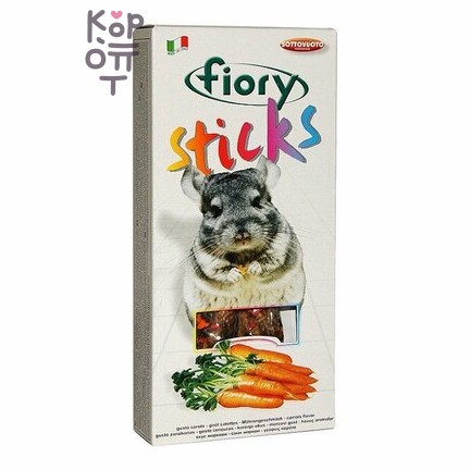 FIORY палочки для шиншилл Sticks с морковью 2х40 г