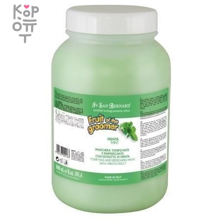 ISB Fruit of the Grommer Mint Восстанавливающая маска для любого типа шерсти с витамином В6 3 л