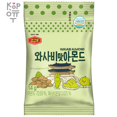 Миндаль обжаренный со вкусом васаби &quot;Wasabi Almond&quot; — Корейские товары для всей семьи(КорОпт)