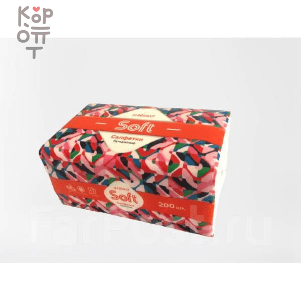 Салфетки HARUKO Violet м/у 200 шт., купить с доставкой на дом фото 1 — Корейские товары для всей семьи(КорОпт)