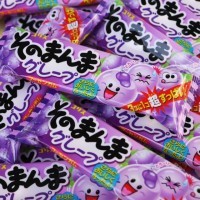 Coris Manma Grape Fusen Gum - Жевательная резинка со вкусом винограда, шары(1 из 3-х - кислый) 14,4гр.