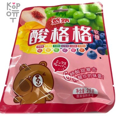 Кислый Жевательный мармелад, Sour Gege Soft Candy — Корейские товары для всей семьи(КорОпт)
