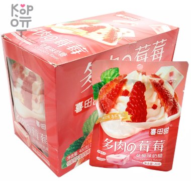 Ириски &quot;Сочные ягоды&quot; со вкусом Клубники — Корейские товары для всей семьи(КорОпт)