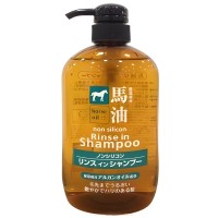 Kumano Cosme Station Horse Oil Shampoo - Шампунь-кондиционер с лошадиным маслом для поврежденных и ломких волос, 600мл​