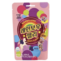 Seoju Rainbow Jelly - Мармелад в посыпке со вкусом Винограда, 46 г
