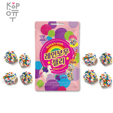 Seoju Rainbow Jelly - Мармелад в посыпке со вкусом Винограда, 46гр. — Корейские товары для всей семьи(КорОпт)