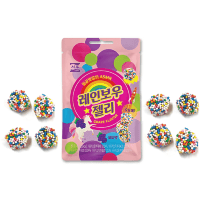 Seoju Rainbow Jelly - Мармелад в посыпке со вкусом Винограда, 46 г