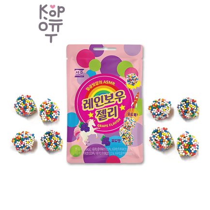 Seoju Rainbow Jelly - Мармелад в посыпке со вкусом Винограда, 46 г