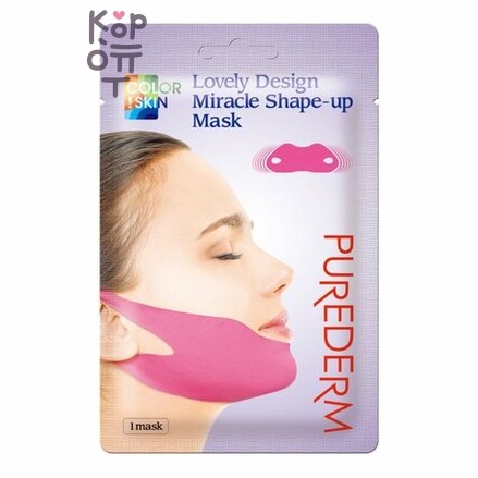 Purederm Lovely Design Miracle Shape-up Mask - Маска-бондаж для подбородка, 10 г