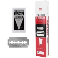 Feather Hi-Stainless Сменные двухсторонние лезвия 5 шт (20 шт/1 блок)