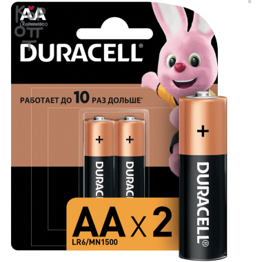 Батарейки DURACELL Basic, AA (LR06, 15А), алкалиновые, пальчиковые, блистер — Корейские товары для всей семьи(КорОпт)