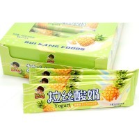 Жевательная конфета тянучка Rui Kang Foods Yogurt со вкусом Йогурта и Ананаса