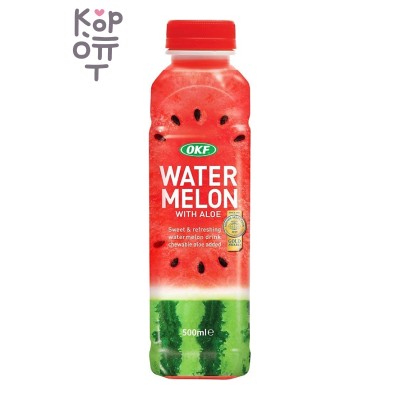 OKF Watermelon with Aloe — Фруктовый освежающий напиток арбуз+алоэ, 500 мл