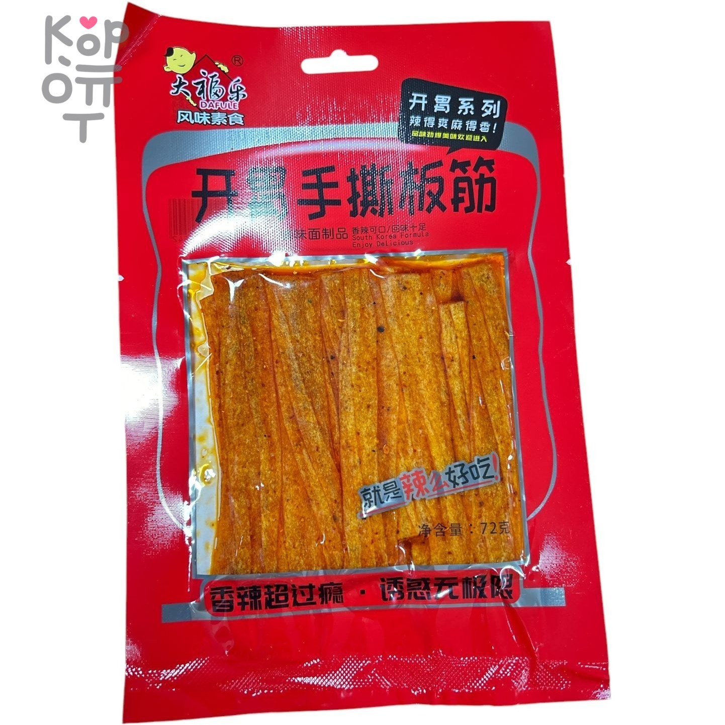 Снэк Dafule Foods 72гр., Серия закусок - Пряный и офигенный со вкусом отбивной из бараньих желудков