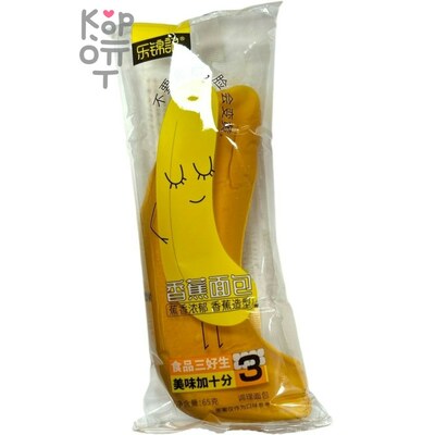 LEJINJI Butter Bread - китайский десерт Сдобный хлеб - 3 банана, 72гр.