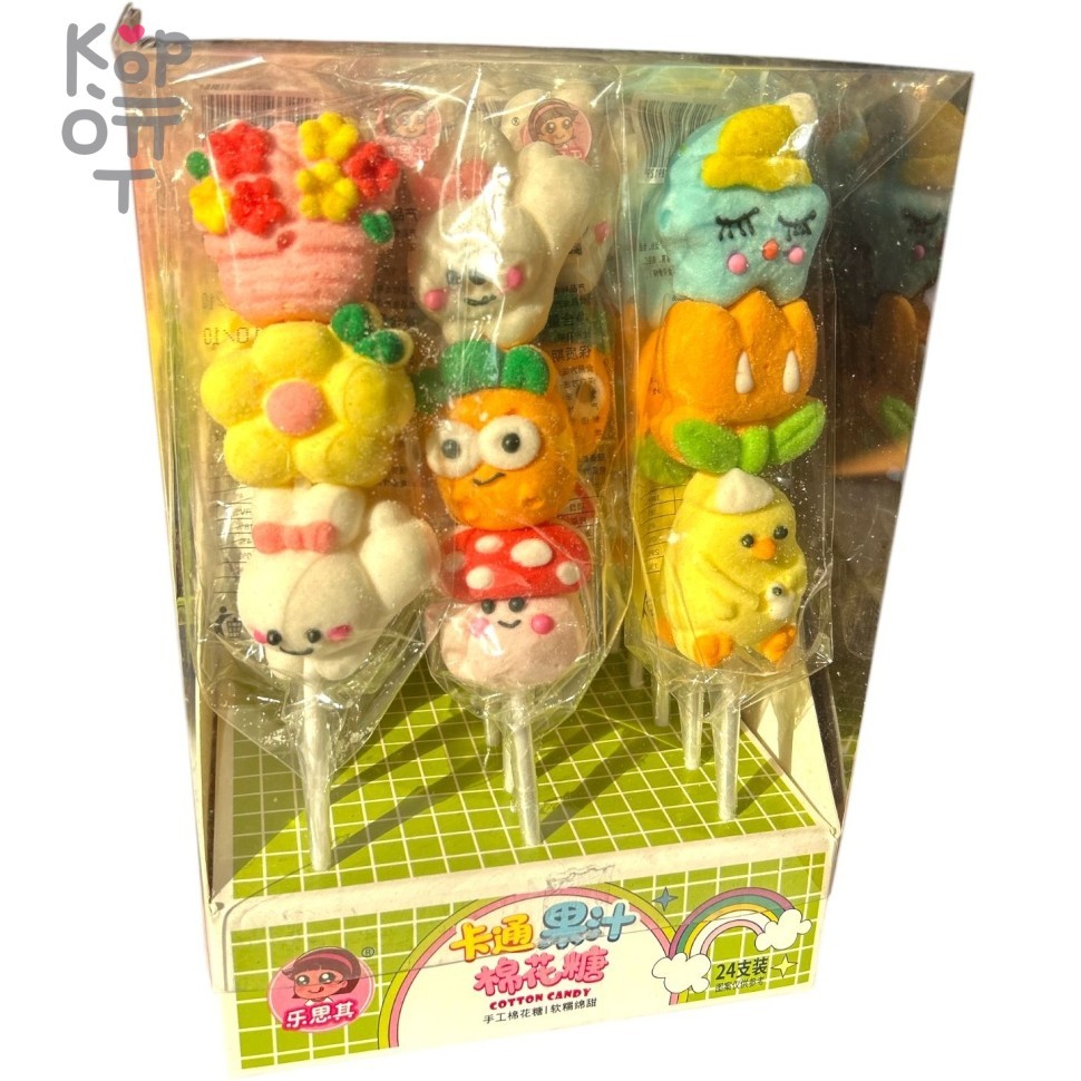 Маршмеллоу Cotton Candy - Зефир фруктовый Радуга, купить с доставкой на дом фото 1 &mdash; Корейские товары для всей семьи(КорОпт)