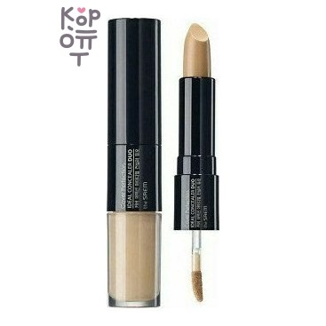 The Saem Cover Perfection Ideal Concealer Duo 02 Rich Beige — Двойной корректирующий консилер «насыщенный бежевый», 8,7 г