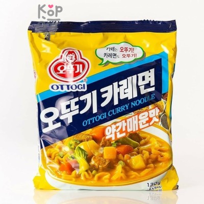 OTTOGI Curry Noodle - Лапша со вкусом Карри, средне-острая 130гр.