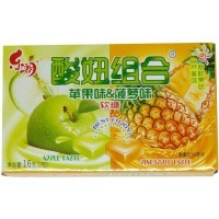 Конфеты GuangDong Фруктовое ассорти, Яблоко и Ананас