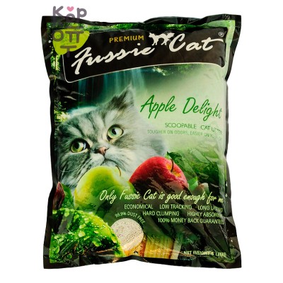 Fussie Cat Яблоко — бентонитовый наполнитель для кошачьего туалета, 5 л