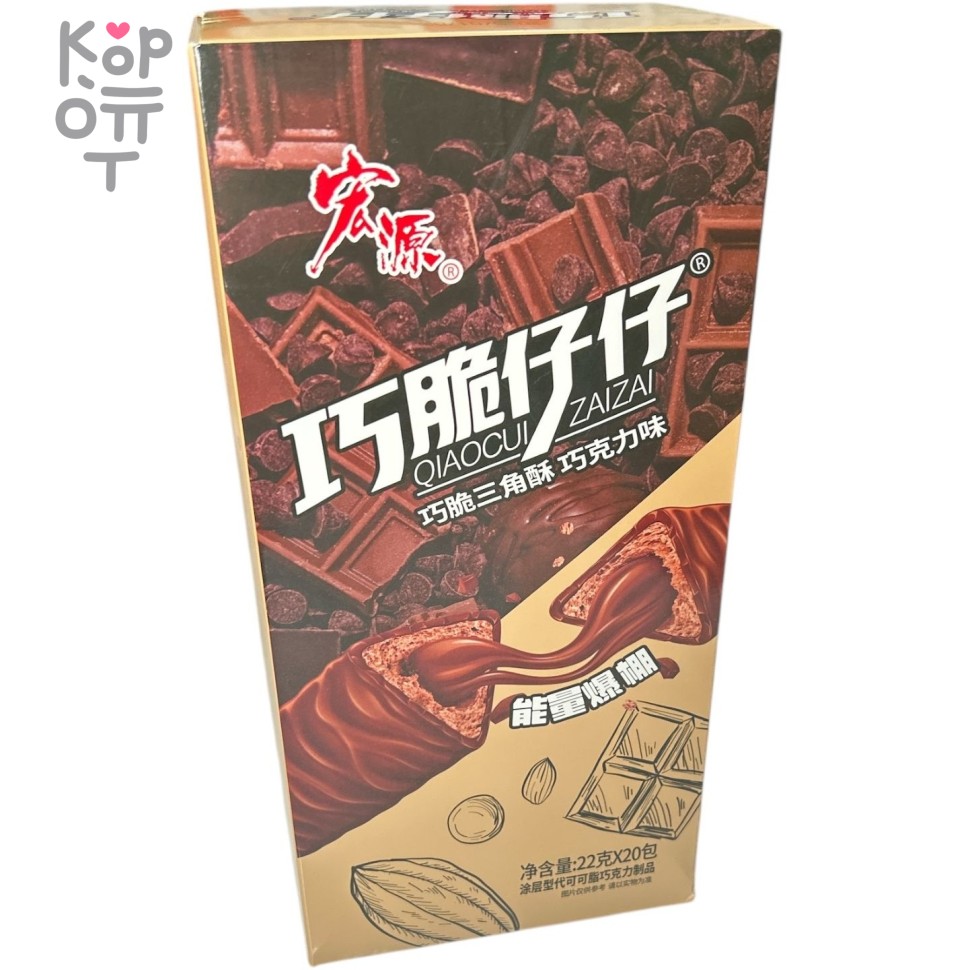 Zai Zai Crisp Angle Cakes - Хрустящее злаковое Фитнес печенье с Шоколадом и кремовой начинкой, купить с доставкой на дом фото 1 — Корейские товары для всей семьи(КорОпт)