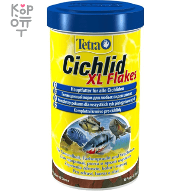 TetraCichlid XL корм для всех видов цихлид, крупные хлопья 500 мл &mdash; Корейские товары для всей семьи(КорОпт)