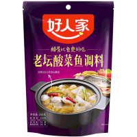 Haorenjia Seasoning for Fish with Laotan Sour Cabbage - Набор овощей и специй для тушения рыбы с квашенной капустой, 350гр.