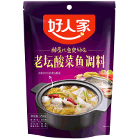 Haorenjia Seasoning for Fish with Laotan Sour Cabbage - Набор овощей и специй для тушения рыбы с квашенной капустой, 350гр.