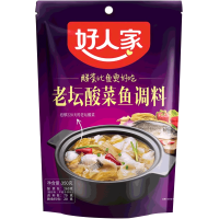Haorenjia Seasoning for Fish with Laotan Sour Cabbage - Набор овощей и специй для тушения рыбы с квашенной капустой, 350гр.