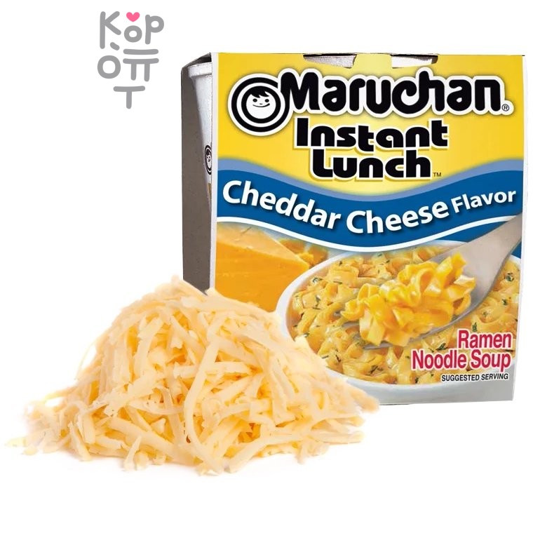 Maruchan Instant Lunch Cheddar Cheese - Лапша быстрого приготовления со вкусом сыра Чеддер, стакан 64гр.
