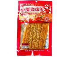 Снэк Little Devil Spicy Bar - Исчадье Ада, закуска для маленького дьяволенка, мягкие круглые палочки, 76гр.