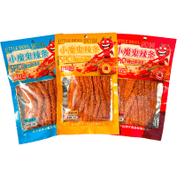 Снэк Little Devil Spicy Bar - Исчадье Ада, закуска для маленького дьяволенка, мягкие круглые палочки, 76гр.