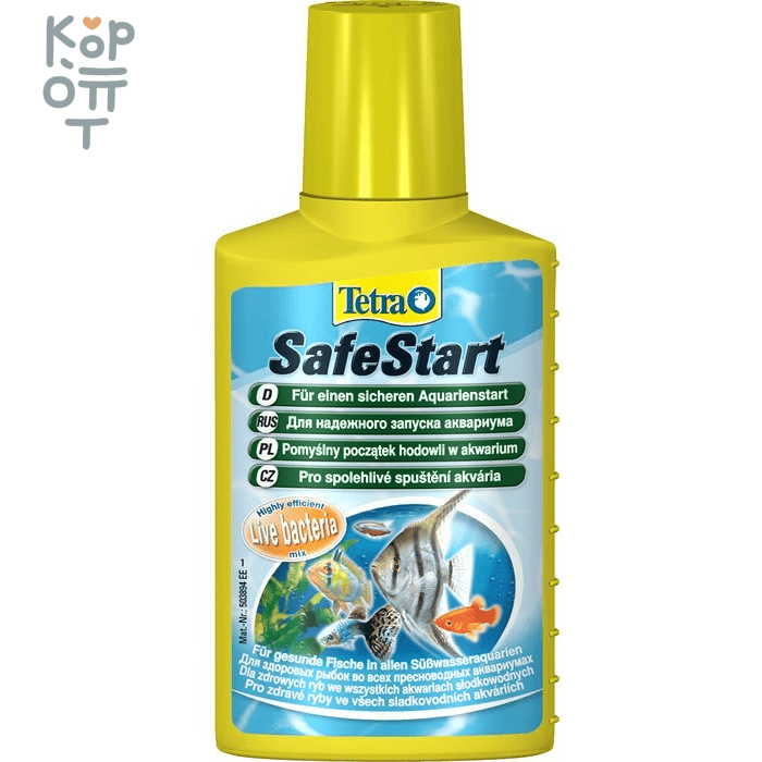 Tetra Safe Start бактериальная культура для запуска аквариума 250 мл фото 1 &mdash; Корейские товары для всей семьи(КорОпт)