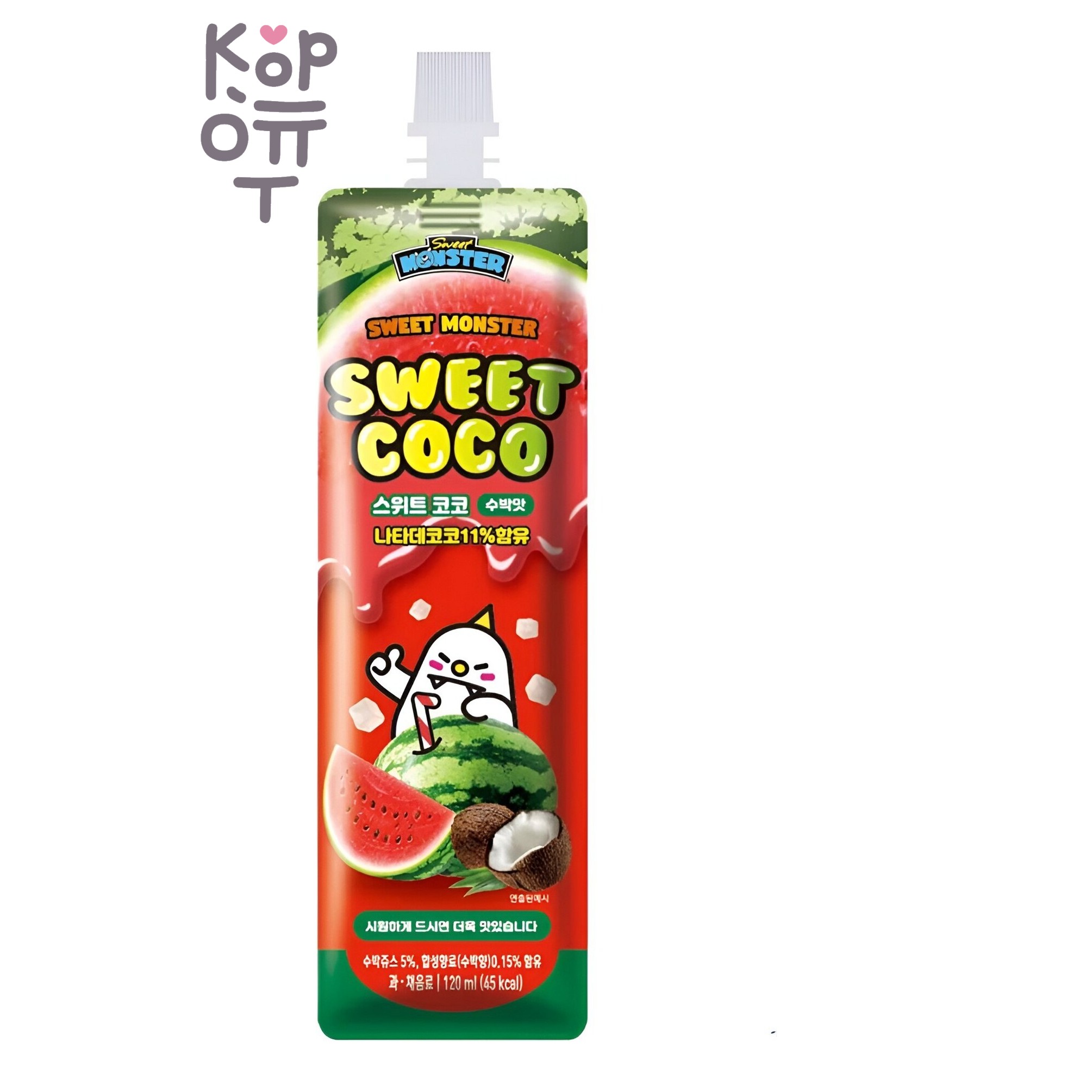 Sweet Coco Watermelon Flavor — Напиток с кокосовым желе, вкус арбуза, 120 мл