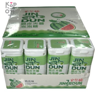 Хрустящая жевательная резинка Jin Fresh сэндвич со вкусом Арбуза — Корейские товары для всей семьи(КорОпт)