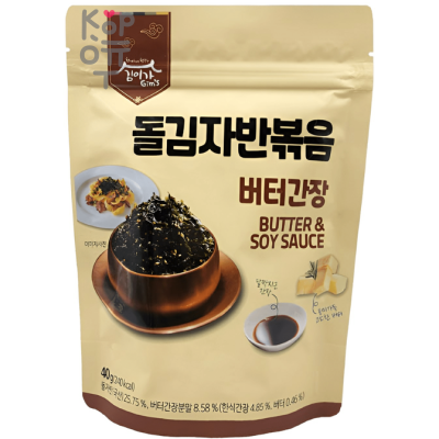 Kim's &amp; Lee's family - Морская капуста в хлопьях, со вкусом соевого соуса и сливочного масла, сушеная, обжаренная, 40гр.